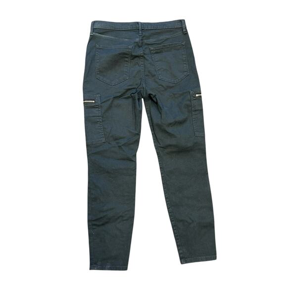 Banana Republic Black High Rise Skinny Pants 2P Petite Stretch Career Office - Picture 4 of 6